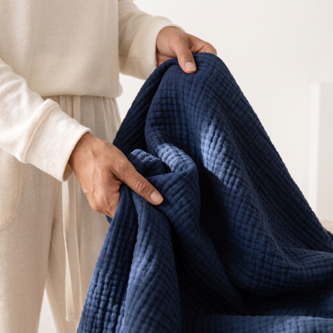 Cotton Muslin Blanket (1+1 Free)