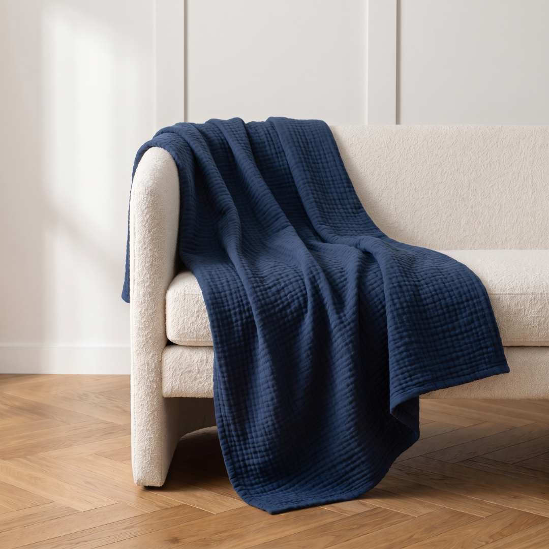 Cotton Muslin Blanket (1+1 Free)