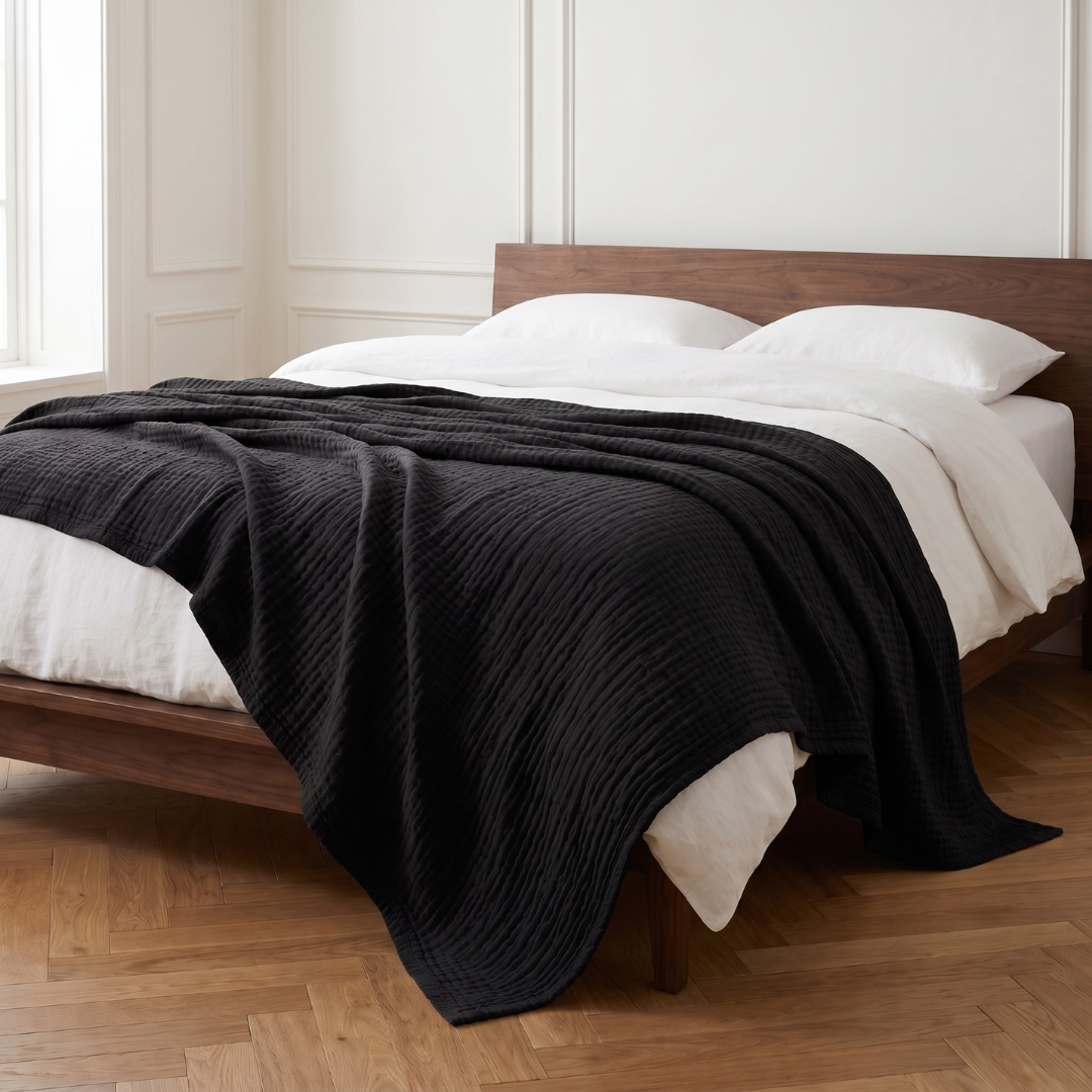 Cotton Muslin Blanket (1+1 Free)